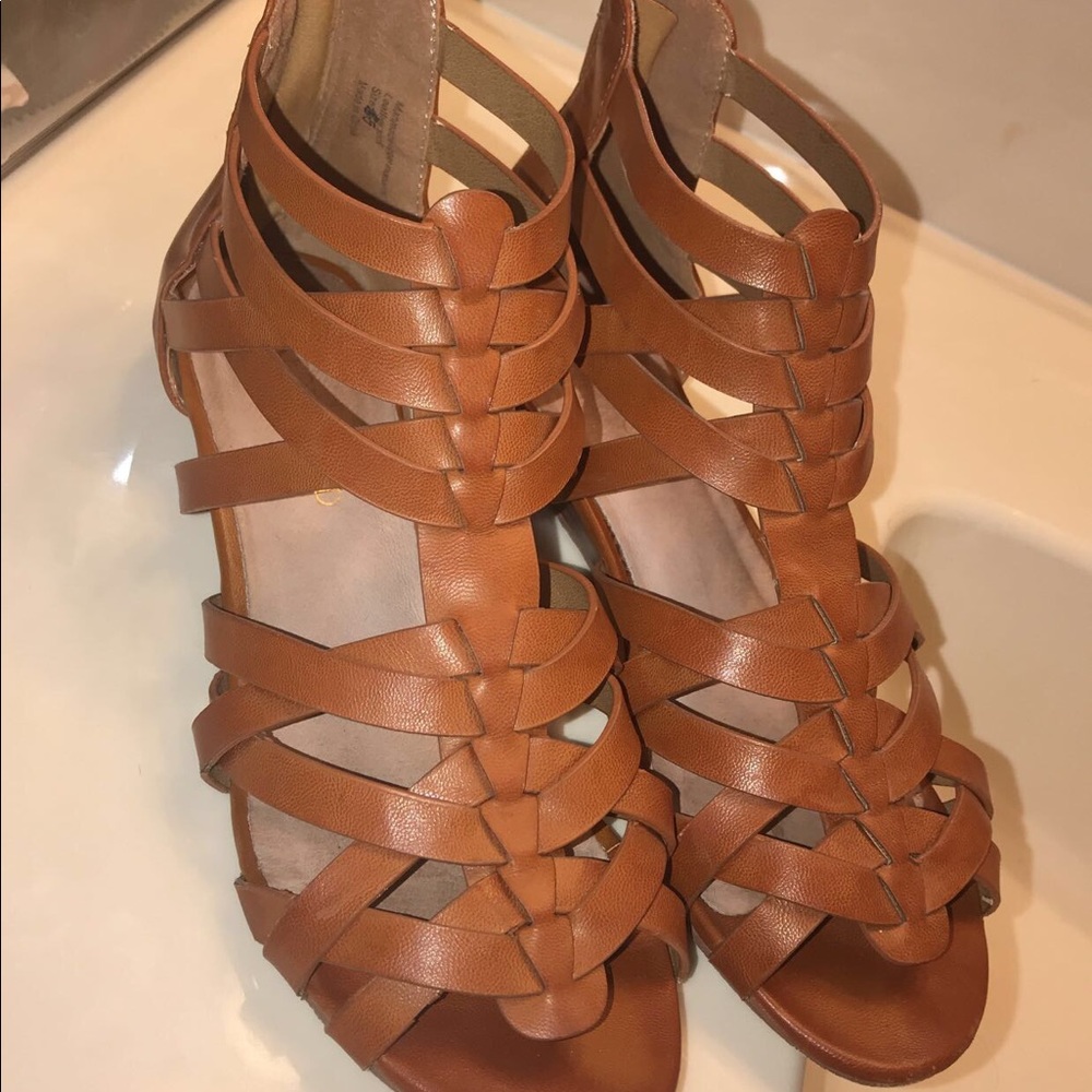 brown sandals